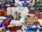 Preview: Patchwork Stoff Katze mit Nähkorb von Timeless Treasures